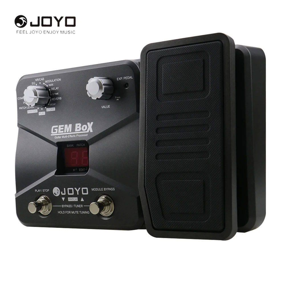 JOYO гитары Multi процессор эффектов 60 8 одновременных 40 барабанный ритм назначаемые