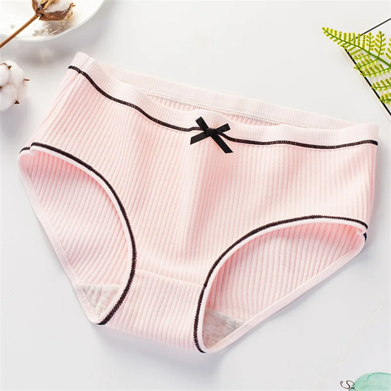 L XXL трусики для женщин хлопковое нижнее белье Однотонные трусы девочек женское