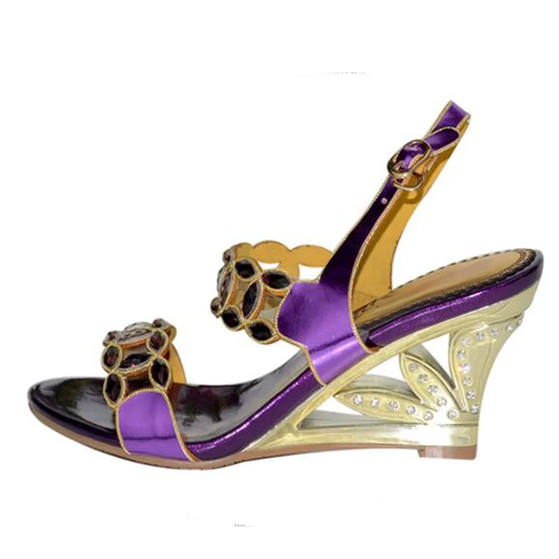 Женские босоножки из натуральной кожи сандалии-гладиаторы на танкетке с