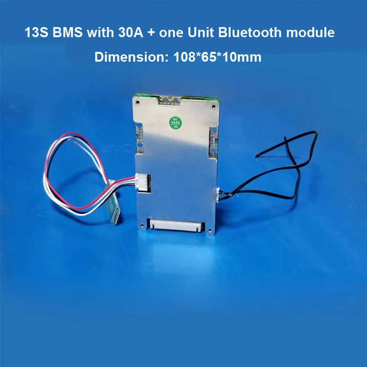 13S 48V литий-ионный аккумулятор Smart Bluetooth BMS с 20A до 60A постоянным током для 54,6 V литиевой защиты PCB электрического скутера