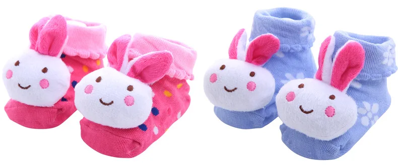 YWHUANSEN/нескользящие носки-тапочки для новорожденных мальчиков и девочек милые хлопковые гетры в полоску с изображением животных для малышей