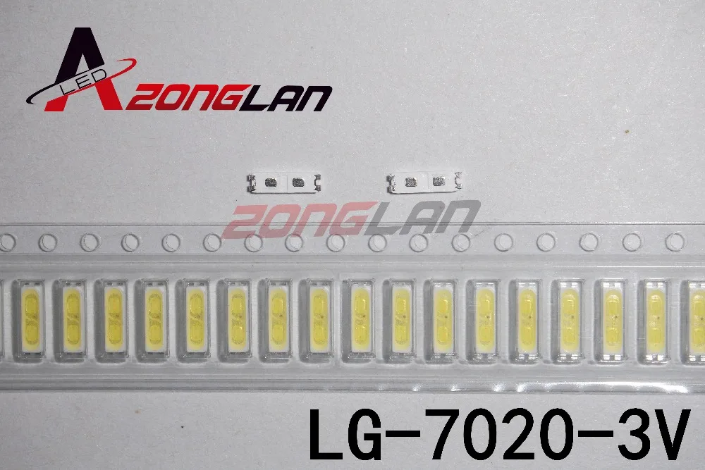 Для LG Innotek LED 1000PCS Светодиодная подсветка 0 5 W 7020 3V холодный белый 40 лм приложение