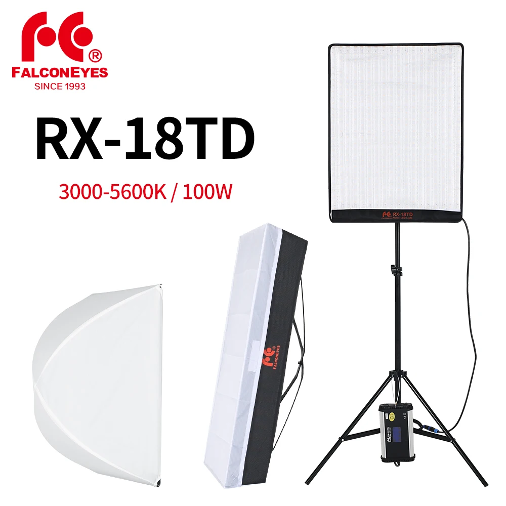Falcon Eyes RX 18TD 100W диммисветодиодный светильник для фото и видеосъемки 504 шт Гибкая