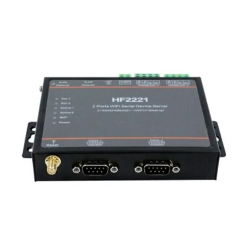 1 шт./упак. 2221 промышленный блок Modbus 2 порта последовательный сервер RS232/RS485/RS422 к WiFi