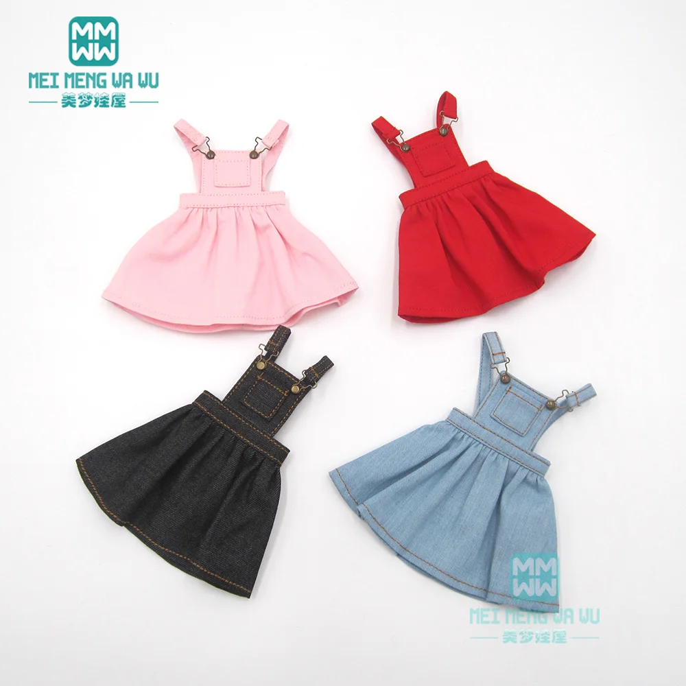 1 шт. модная одежда для кукол Blyth Джинсовая юбка колготки футболка Azone obitsu FR