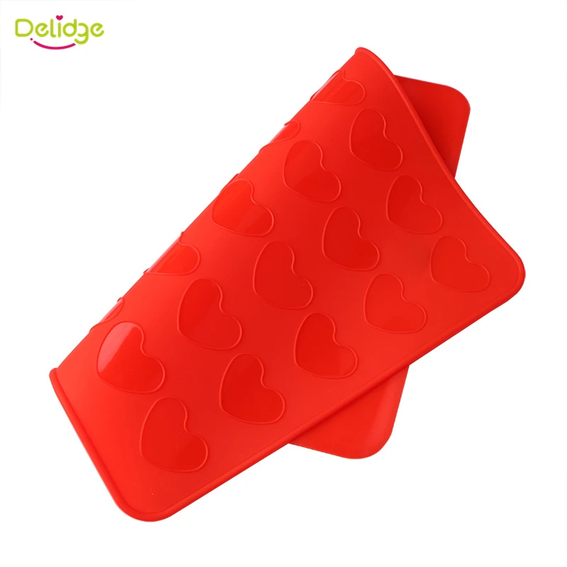 1 шт. 30 отверстий коврик для макарон в форме красного сердца силиконовые формы