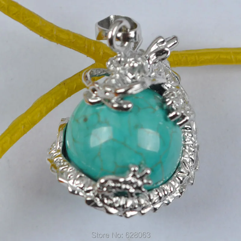 Миф обернутый драконом натуральный камень зеленый хаulит круглая подвеска из