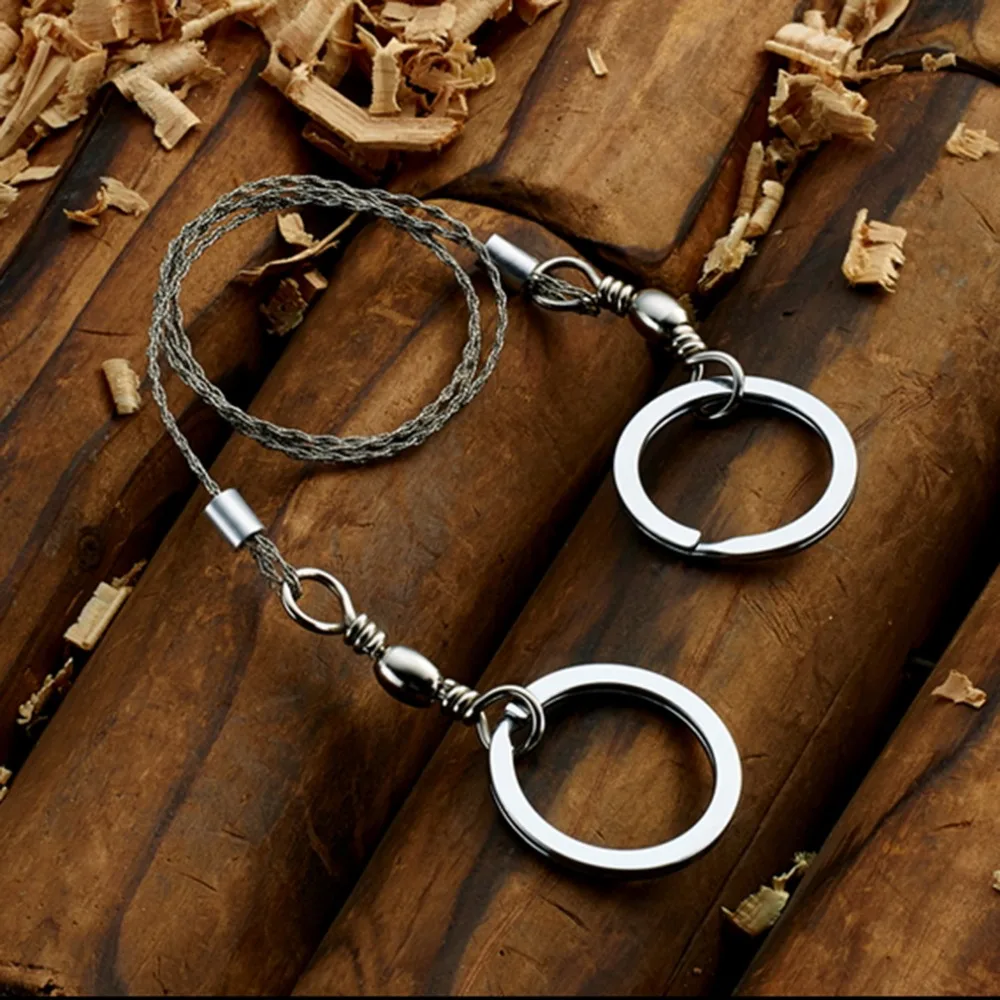 

High Quality Portable Steel Wire Saw hand Scroll Saw Fretsaw Emergency Survival gearTool travel Kits Accessories