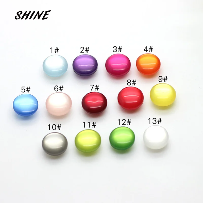 Блестящая акриловая швейная Кнопка Скрапбукинг круглая цветная Конфета