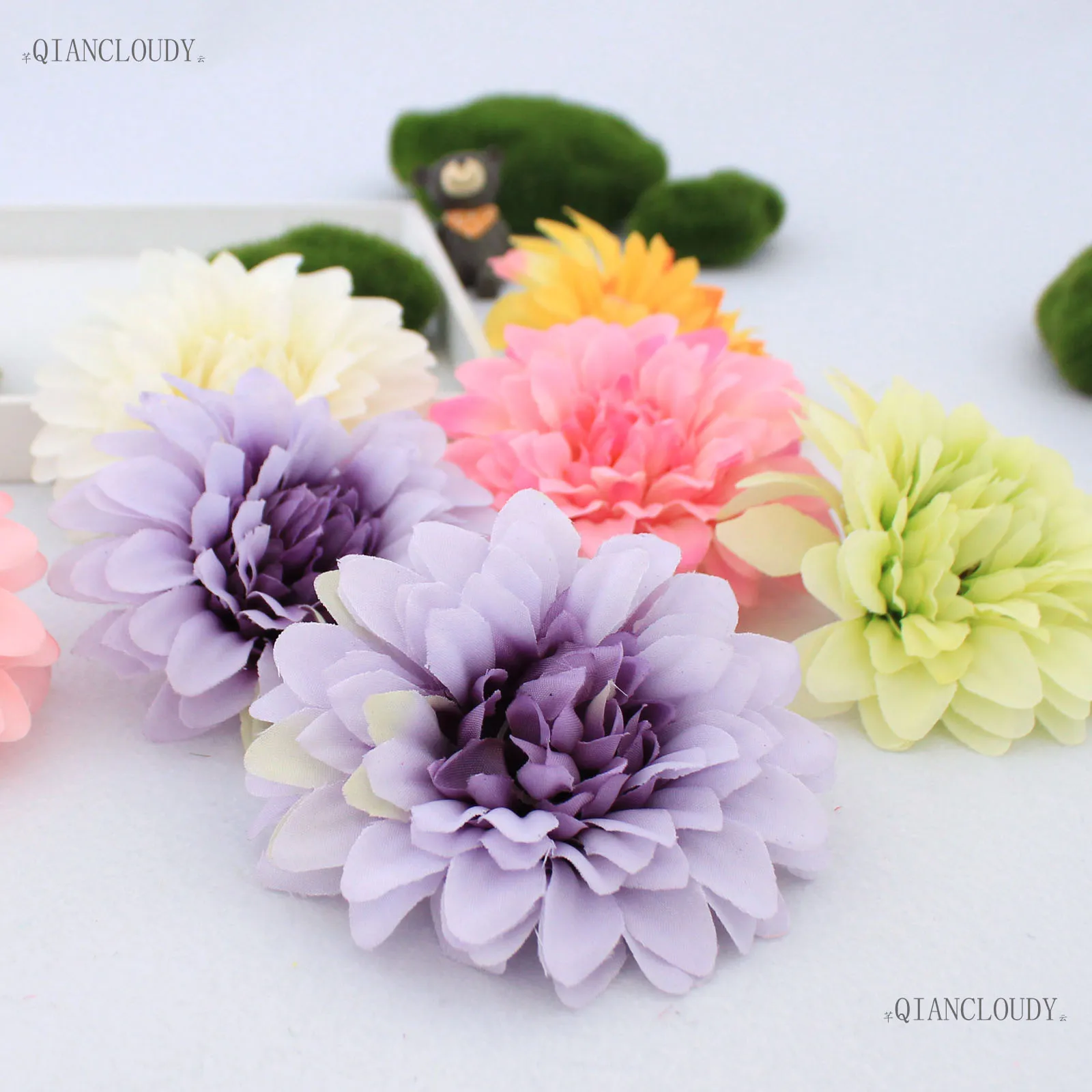 2 шт. искусственная Хризантема Дейзи Гербера шелковые головки цветов для заколка