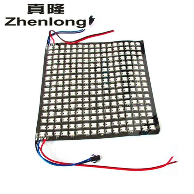 10 шт./лот DC5V 8*32 полноцветный WS2812B WS2812 5050 RGB SMD гибкий светодиодный пиксель Панель