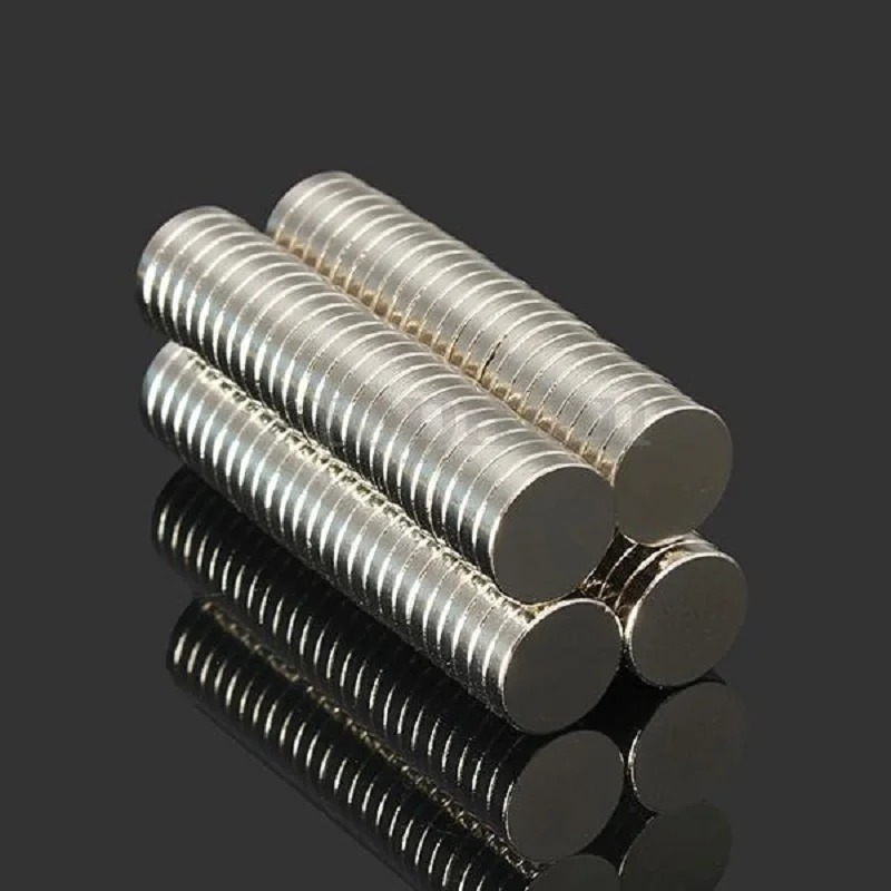 100pcs N52 NdFeB Super Strong Disc Magnets 10mm x 2mm Rare Earth Neodymium | Обустройство дома