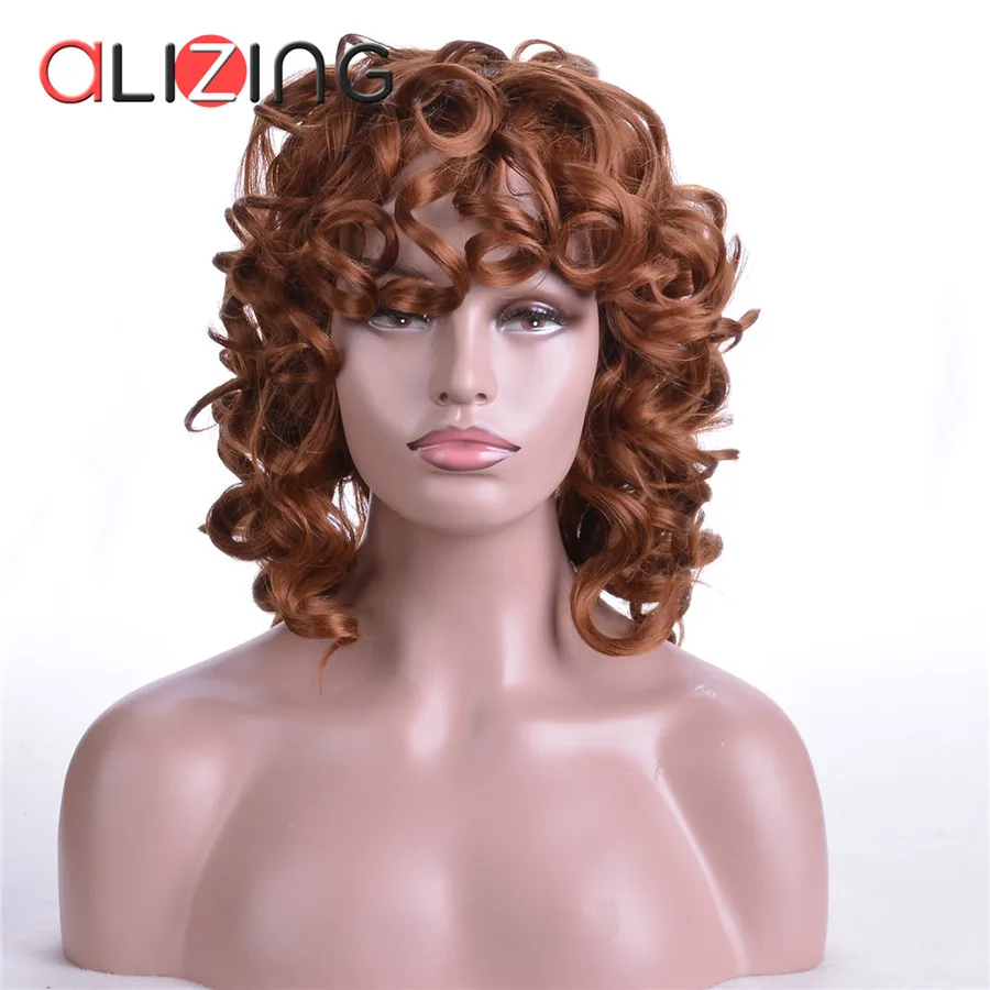 Alizing большой свободный волнистый завиток парик Бургундский синтетический высокотемпературный волоконный пружина для волос парик с кудрями для женщин парик для волос 8050