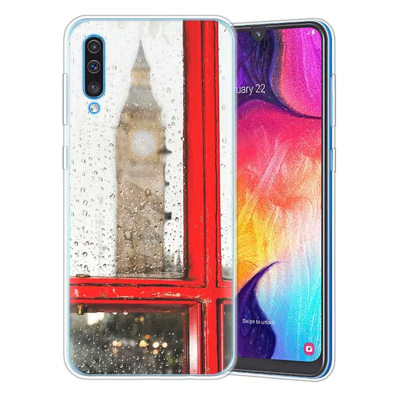 Модные лондонского городского Эйфелева чехол для samsung A50 A70 A60 A40 A30 A20 A20e A10 M30 M20 M10 A7 A9 силиконовый чехол для телефона из ТПУ с принтом " - Цвет: 13