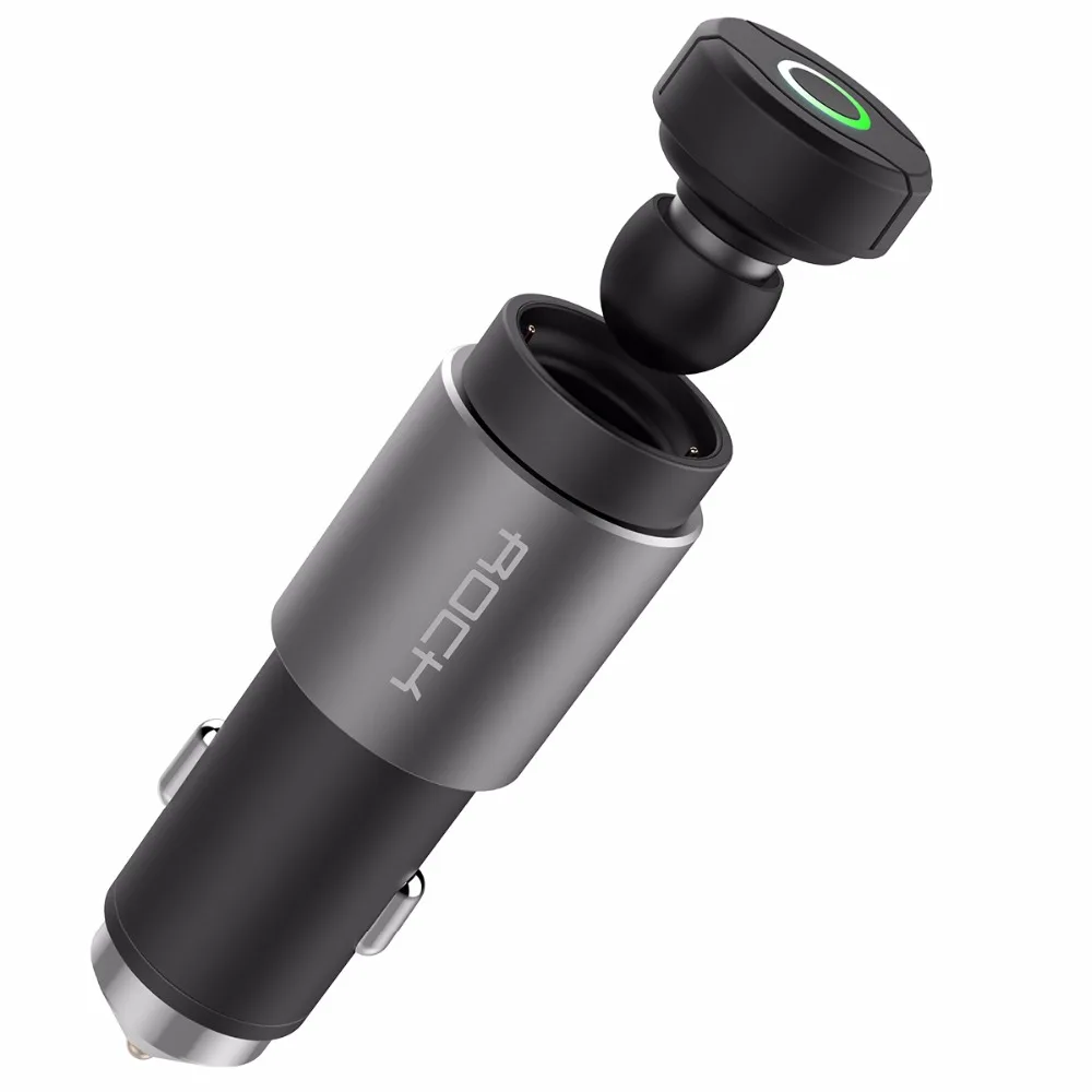 Оригинальный 2 в 1 Автомобильное зарядное устройство Bluetooth наушники аварийный