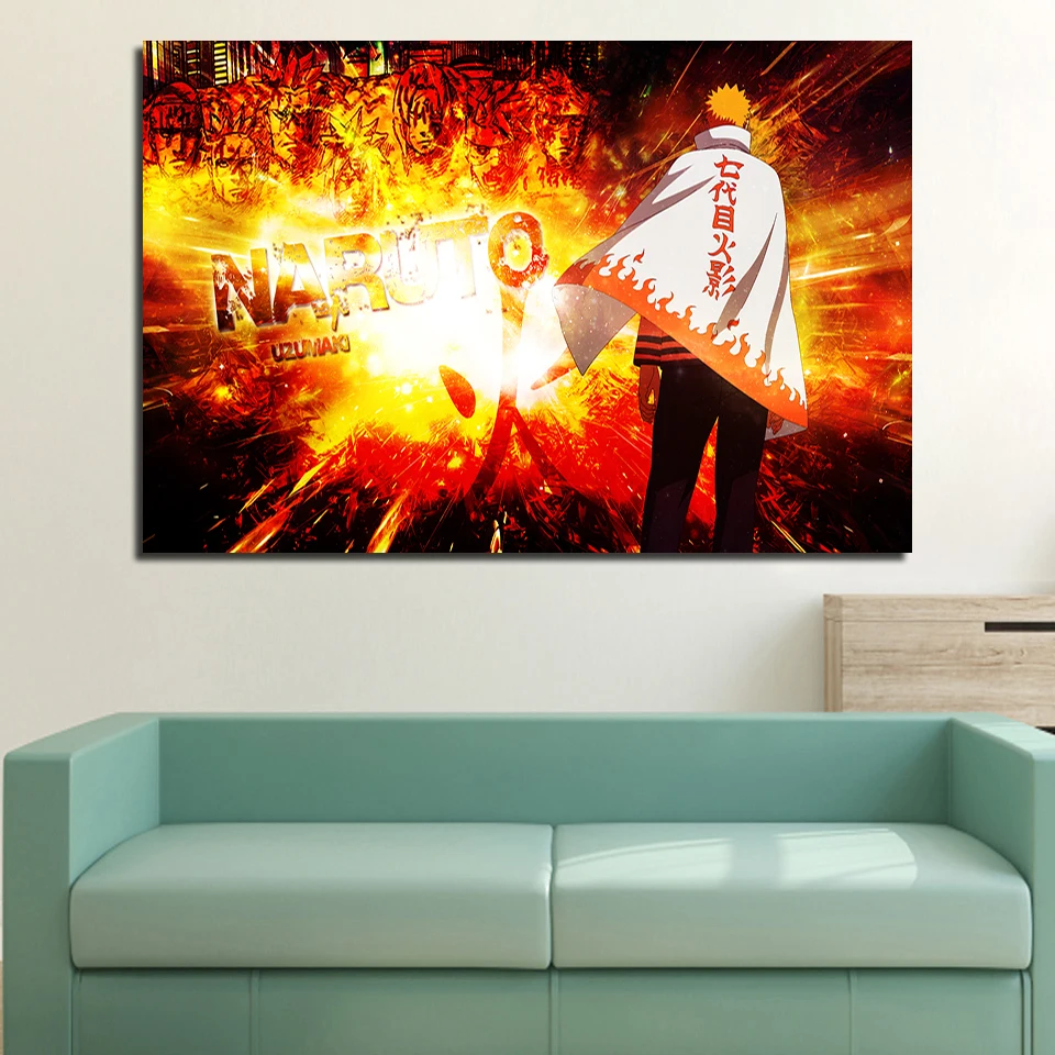 Home Decoration Modern Canvas Poster Anime Naruto Print Painting Modular Wall Art Abstract Picture Bedroom Background Artwork | Дом и сад