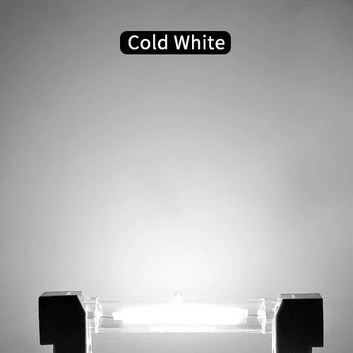 Cold White Светодиодный светильник R7s COB AC 220 В 240 В 78 мм 118 мм со стеклянной трубкой, замена галогенной лампы, энергосберегающий светильник J78 J118 5 Вт 9 Вт 13 Вт - Испускаемый цвет: Cold White