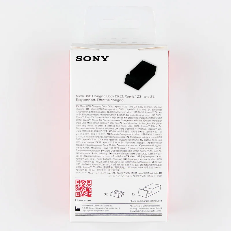 Новая Оригинальная зарядная док-станция Sony DK52 для Xperia Z3 Plus + Z4 E6553 E6533 | Мобильные