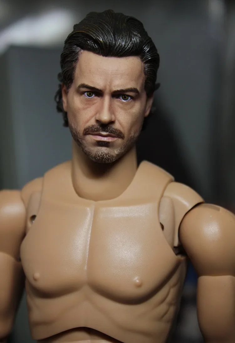 1/6 Шерлок Холмс Робер Дауни Jr. головной убор для DIY12in части куклы Мужской формы головы, не включает тело и одежду