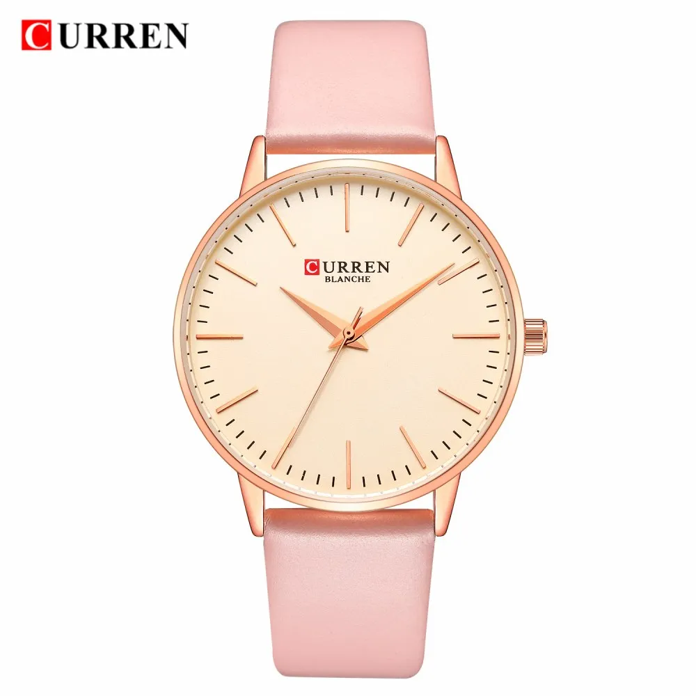 

CURREN Women Fashion Quartz Watches Lady Leather Watchband High Quality Casual Waterproof Wristwatches for Wife Relogio Feminino