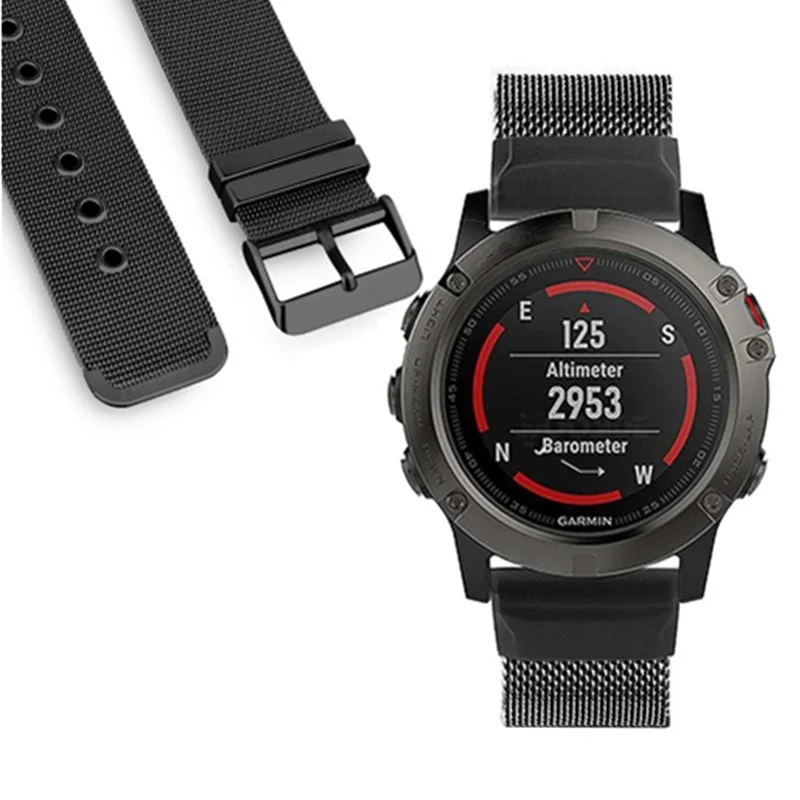 22 мм 26 мм ремешок для часов из нержавеющей стали Quick Fit ремешок для Garmin Fenix 5X Plus Fenix 3 3HR спуск MK1 Fenix 5 Plus motion ремешок