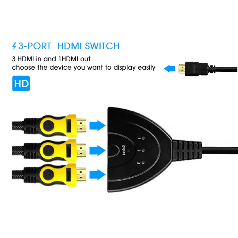 Разветвитель HDMI для ПК ТВ DVD PS3 Xbox|hdmi switcher|hdmi distributoraudio converter |