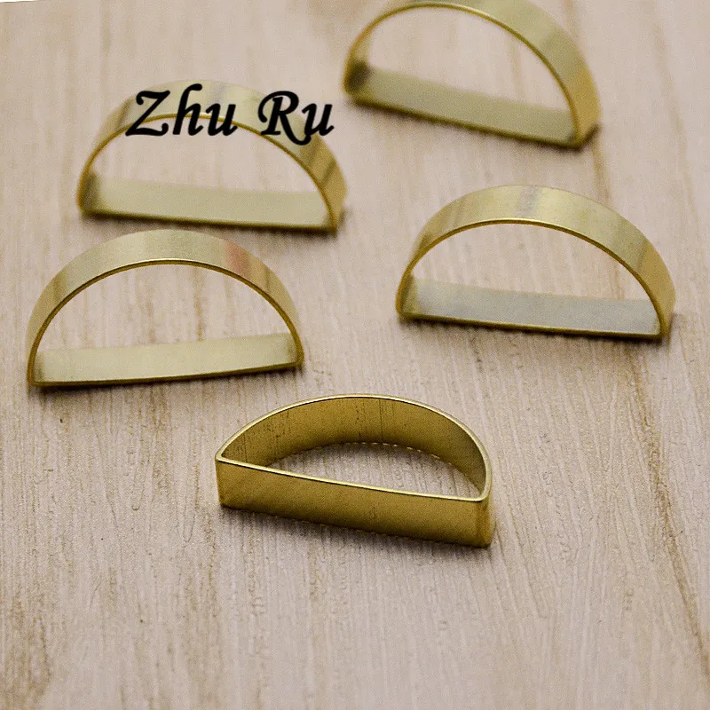 Бесшовное D образное кольцо в форме подковы 20 шт./лот zhu ru из меди 20*10 мм