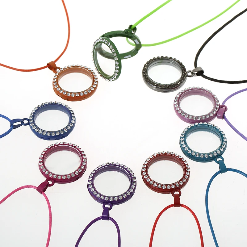 10 шт./лот 30 мм разноцветный кристалл круглой формы память живое стекло плавающий