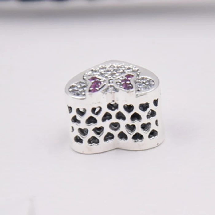 100% 925 Sterling Silver Mickey & Minnie True Love Charm Beads Fit Original Vacanza Bracelet Pendant Authentic DIY Jewelry | Украшения и