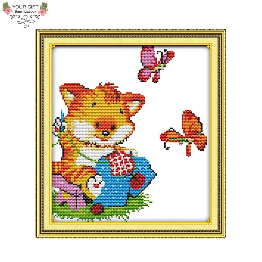 Набор для вышивки Kitty Joy Sunday K190 крестиком сделай сам домашнего декора|joy sunday|cross stitch