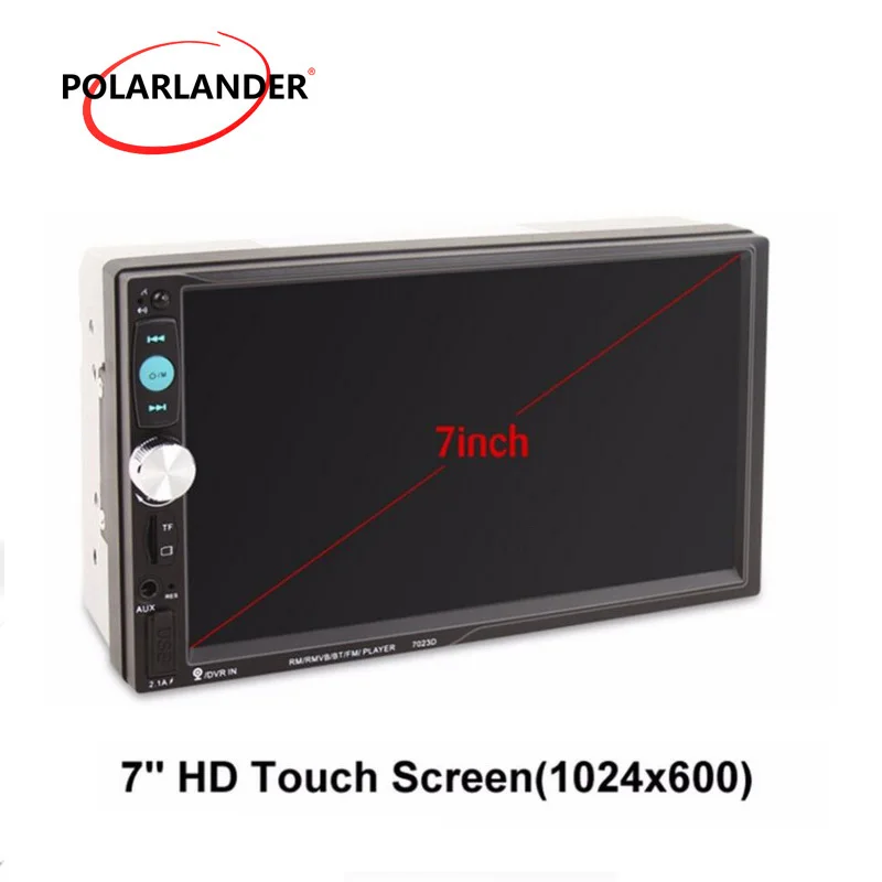 Автомагнитола 2 Din 7023D 10 языков 7 дюймов Bluetooth MP3/MP4/MP5 плеер зеркальная связь аудио