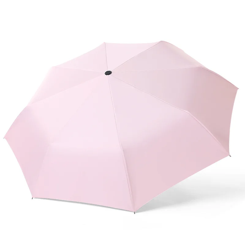 Automatic Small Umbrella Mini Women's Solid Sun Black Coating Kid Umbrellas Rain Women LY30 | Дом и сад
