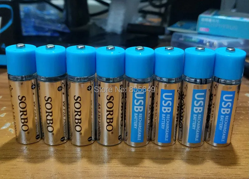 SORBO 1,5 V AA 1200mAh литий-полимерный li-po USB перезаряжаемый литий-ионный usb аккумулятор USB кабель