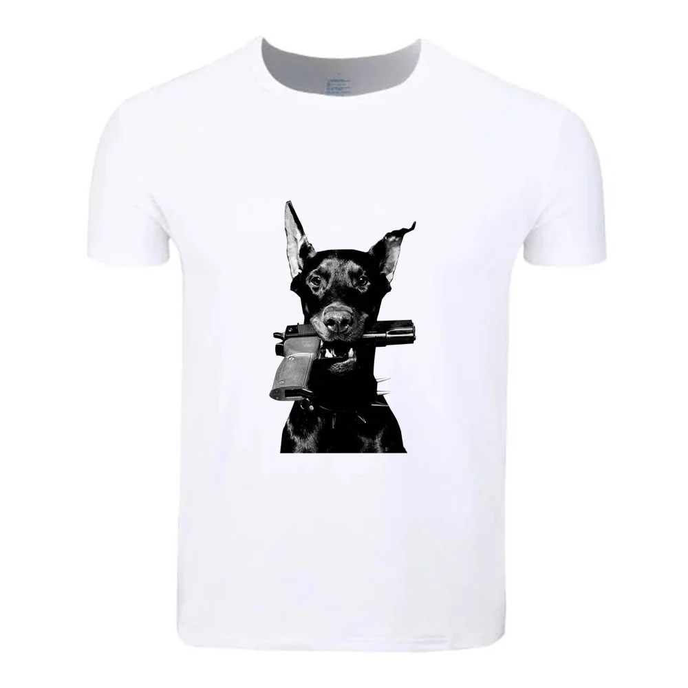 DOBERMAN/модный хлопок большой размер летняя футболка для студентов с короткими