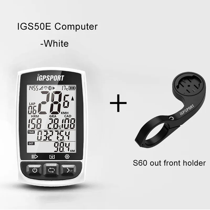 Group 1 White I gps порт IGS50E gps компьютер Велоспорт ANT+ велосипед беспроводной компьютер цифровой спидометр одометр подсветка IPX6 Водонепроницаемый компьютер - Цвет: Group 1 White