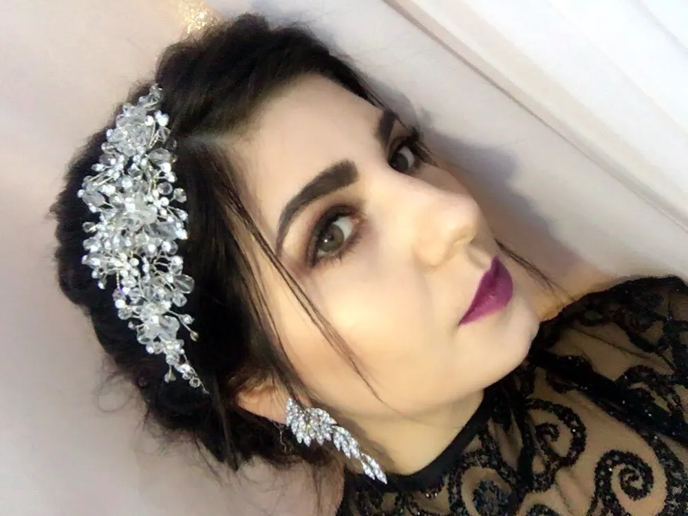 100% хрустальные бусины ручной работы свадебные украшения для волос невесты