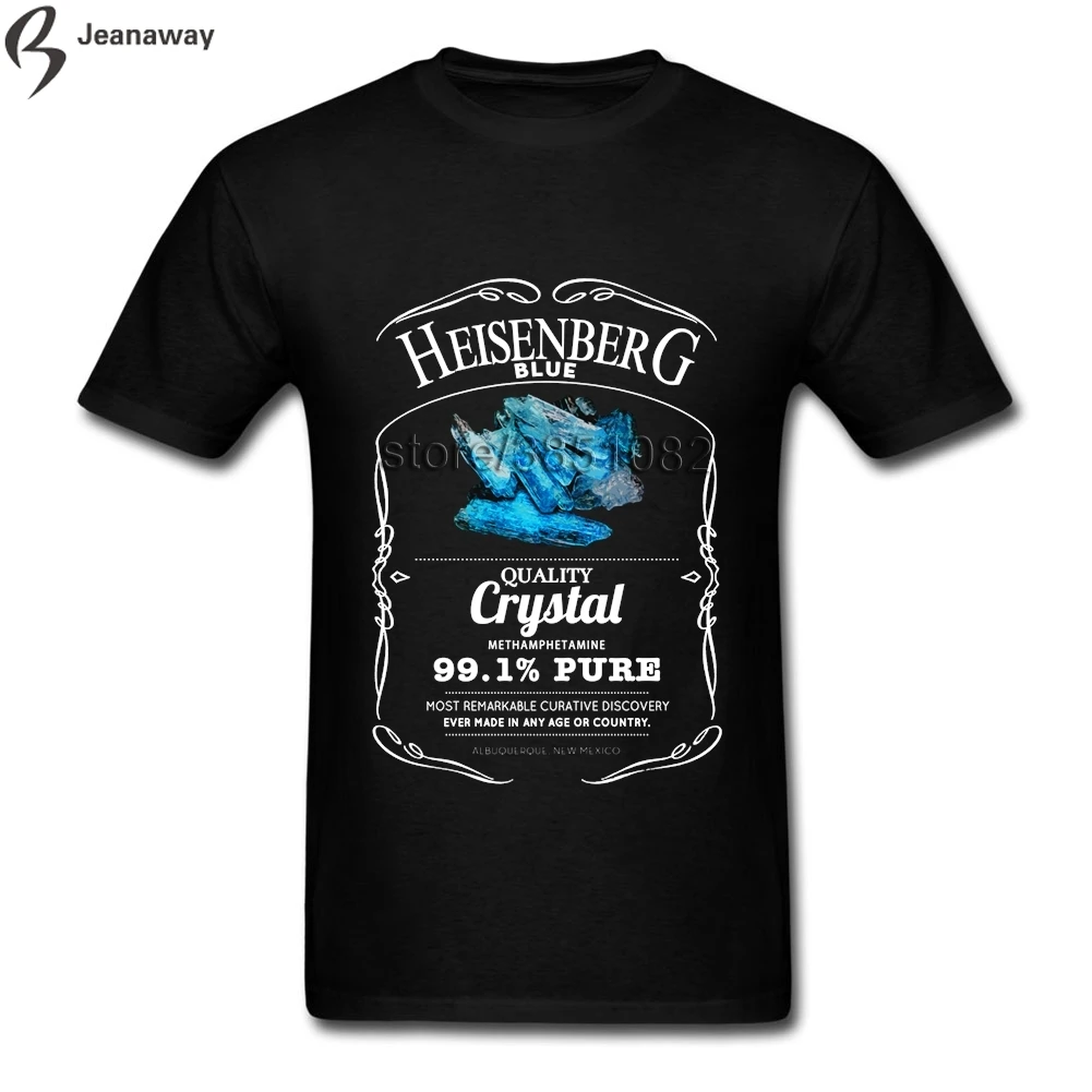 Основные Гейзенберг Blue Breaking Bad Man Топ О воротник короткий рукав Футболка Хип Хоп