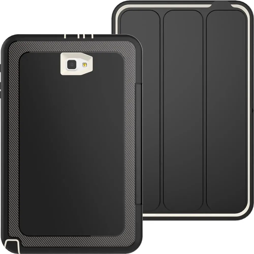 Силиконовый чехол для samsung из искусственной кожи чехол Высокое качество Funda для samsung Galaxy Tab A10.1 Tab A 10,5 ударопрочный чехол - Цвет: Gray(Tab A10.1)