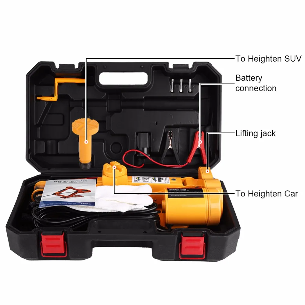 Oversea 3Ton 12V DC Автомобильный Электрический домкрат подъемник внедорожника фургона