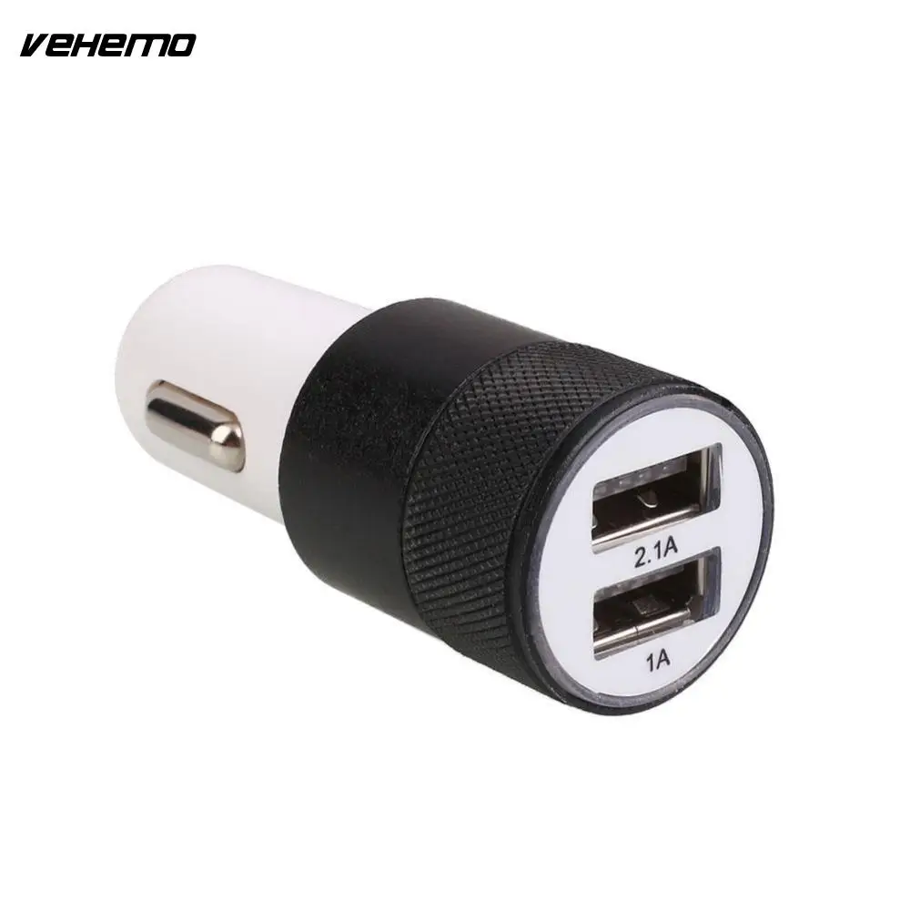 Vehemo Dual USB Автомобильное зарядное устройство Quick Charge 2 0 2.1A мобильный телефон