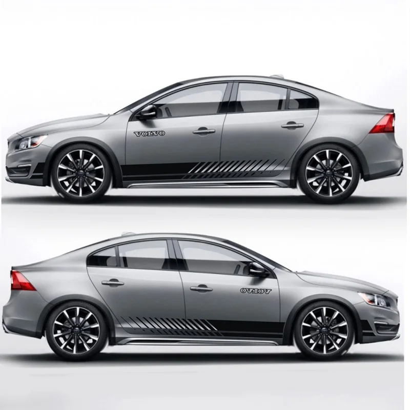 TAIYAO, стильный спортивный автомобильный стикер для volvo S60 V60, автомобильные аксессуары, автомобильные наклейки и наклейки, авто стикер - Название цвета: Silver car