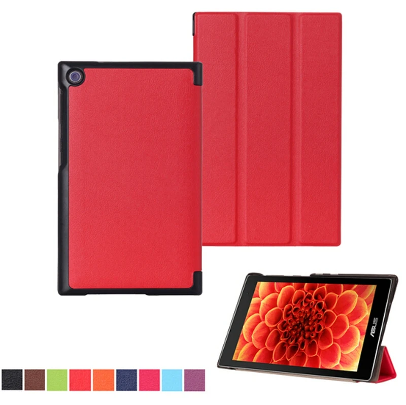 Ультратонкий кожаный чехол книжка с магнитной подставкой + Защитная пленка для