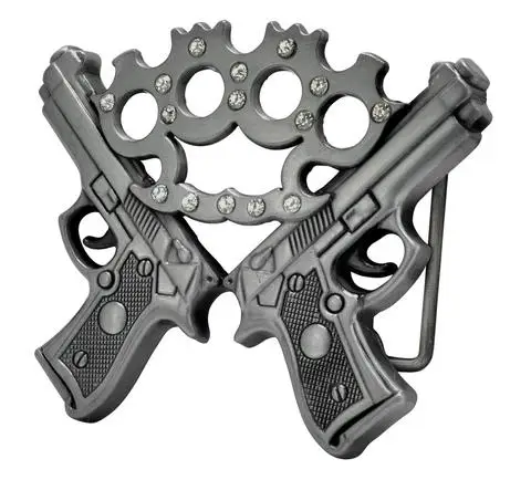 Двойной пистолет ювелирный латунный пистолет|belt buckle gun|belt pistolknuckle belt |