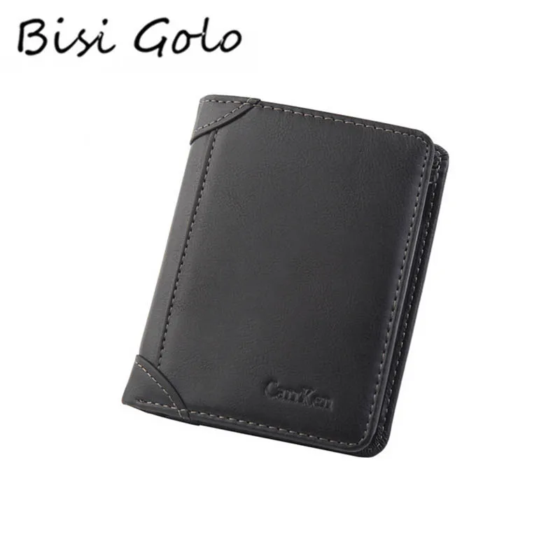 

Кошелек мужской из искусственной кожи BISI GORO, короткий, дизайнерский, Повседневный, 2021