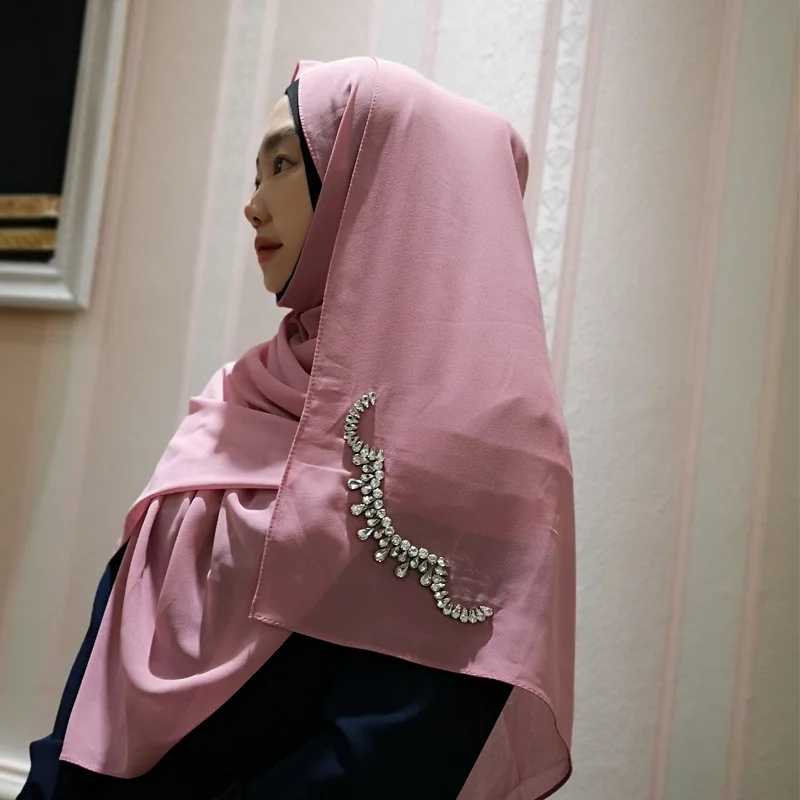 Abaya Дубай яркие разы мусульманские шифоновые шали с капюшоном для женщин