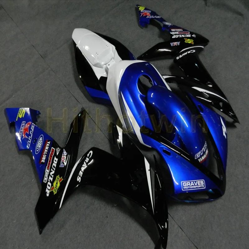 На заказ YZFR1 04 05 06 мотоцикл Артикул для yamaha YZF R1 2004 2005 2006+ винты+ белый синий ABS пластиковый корпус обтекателя M2 - Цвет: N