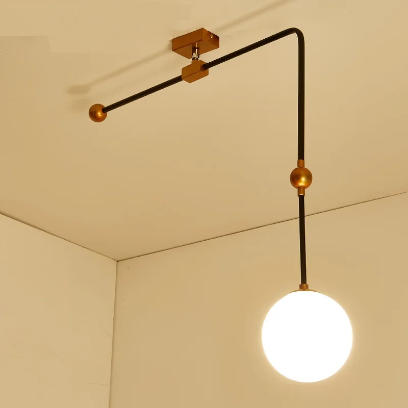 Подвесные светильники геометрический простой стеклянный шар в скандинавском