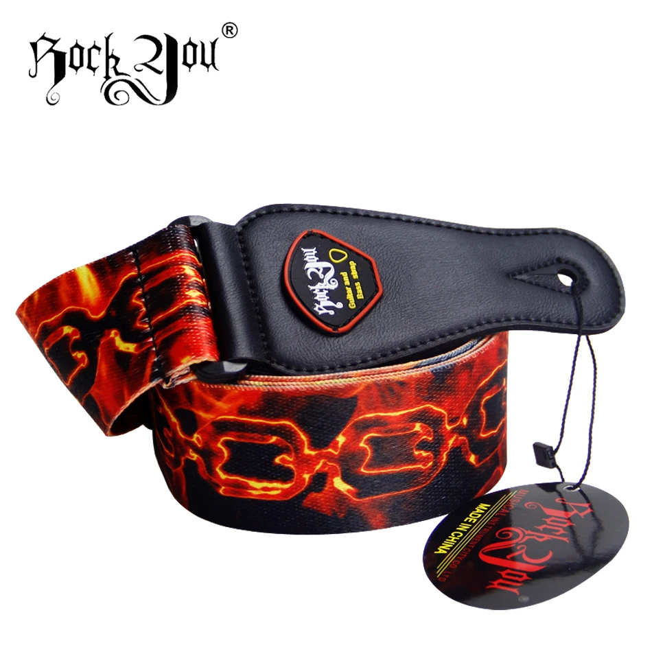 Аксессуары для гитары ремень ROCK YOU ремешок электрогитары с вышивкой в стиле