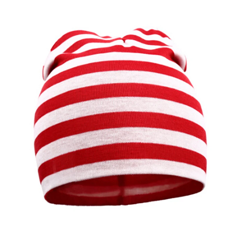 RW stripes Бренд Весенняя шляпа для младенцев унисекс мальчик девочка дети младенец Начинающий ходить Малыш красочные хлопковые мягкие милые шапки бини для 0-3 лет - Цвет: RW stripes