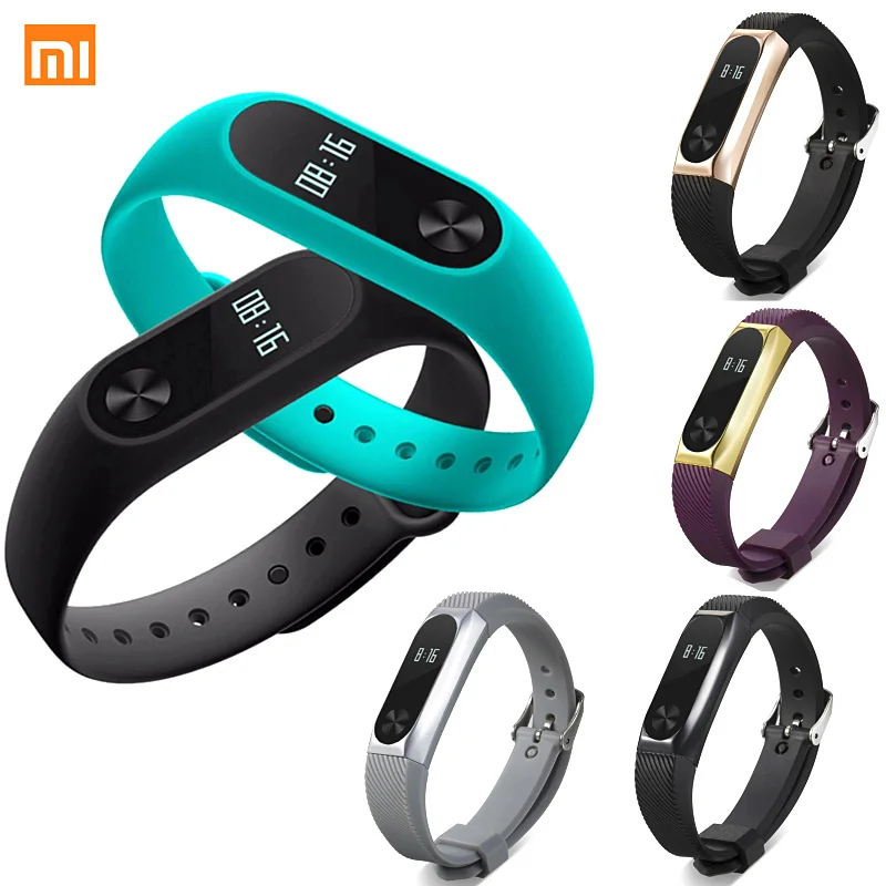 Оригинальный Смарт браслет Xiaomi Mi Band 2 OLED фитнес трекер монитор сердечного ритма